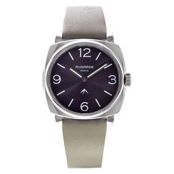 MONTRE STEEL TAUPE CUIR BEIGE