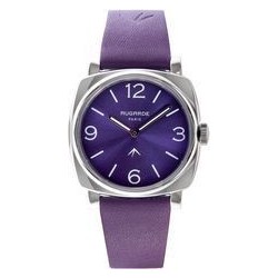 MONTRE STEEL VIOLET CUIR...