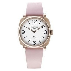 MONTRE GOLDEN FD BLANC CUIR...