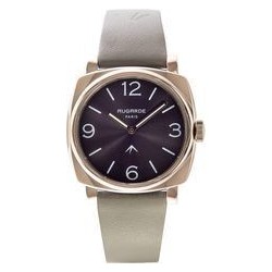 MONTRE GOLDEN TAUPE CUIR BEIGE