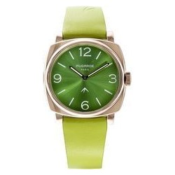 MONTRE GOLDEN VERT CUIR VERT