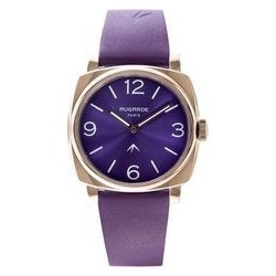 MONTRE GOLDEN VIOLET CUIR...