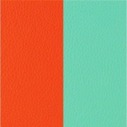ACC CUIR/BLT R orange/bleu