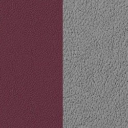 CUIR 14MM CERISE/METAL