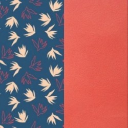 CUIR 14MM DANDELION/CORAIL