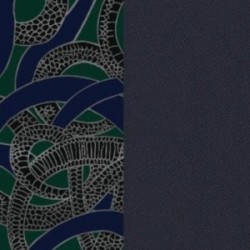 CUIR 14MM SERPENT/MARINE