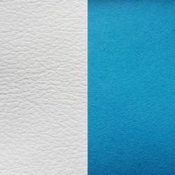 ACC CUIR/BLT R Turquoise/blanc