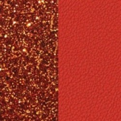 CUIR 25MM CORNALINE/CORAIL VIF