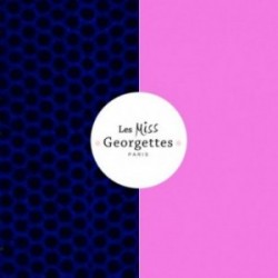 CUIR 12MM POIS BLEU/ROSE VERNI