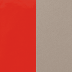 CUIR 12MM CORAIL VERNIS/TAUPE