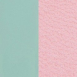 CUIR 12MM VERT D'EAU/ROSE