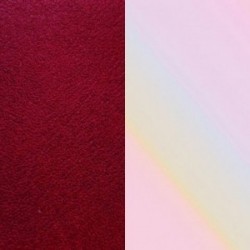 CUIR 8MM CARMIN/COQUILLAGE