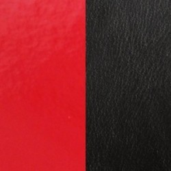 CUIR D.25MM ROUGE VERNIS/NOIR