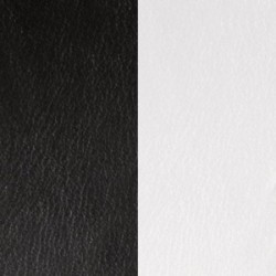 CUIR BO D16MM NOIR/BLANC