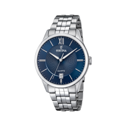 FESTINA ACIER FOND BLEU