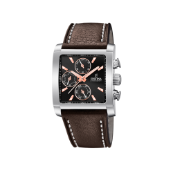 MONTRE HOMME CUIR MARRON...