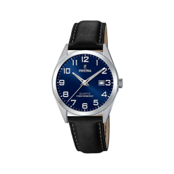 MONTRE HOMME CUIR NOIR CDR...